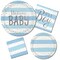 Blue Silver Celebration "It's a Boy" Luncheon Napkin (16/Pkg)